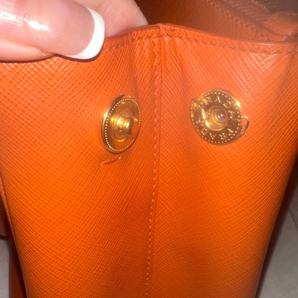 Authentic Prada Vibrant Orange Satchel - Picture 7 of 16